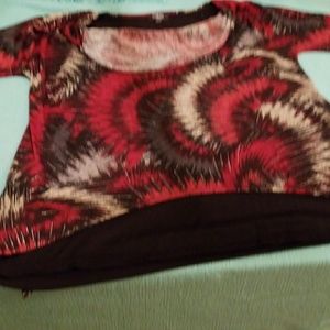 ❤ 1X cowl neck shell with built in tank